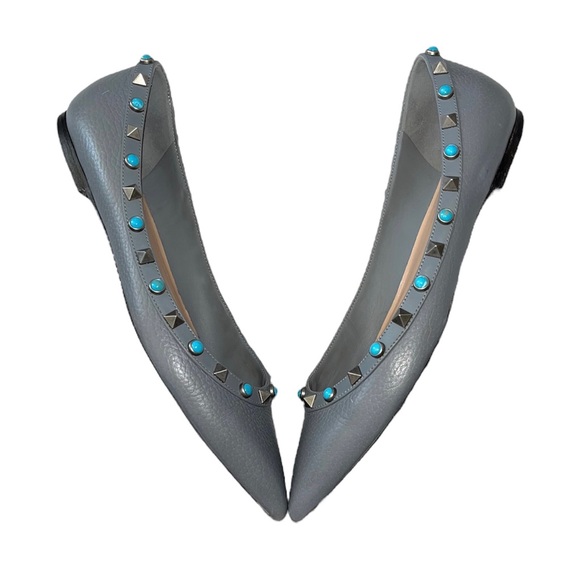 Valentino Garavani Rockstud Ballet Flat size 37 Grey - Picture 4 of 10